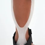 Siyah renk Dampigo Refleks AFO DMP-A125 ayak bilekliği ortezi, düşük ayak desteği