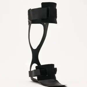 Siyah renk Dampigo Refleks AFO DMP-A125 ayak bilekliği ortezi, düşük ayak desteği