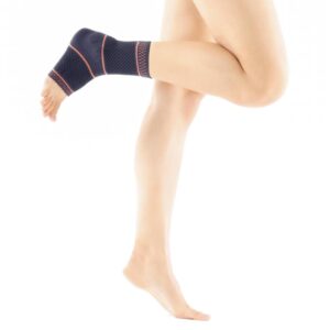 ORX-A718 Örme Aşil Tendon Destekli Siyah Ayak Bilekliği