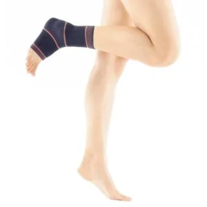 ORX-A718 Örme Aşil Tendon Destekli Siyah Ayak Bilekliği