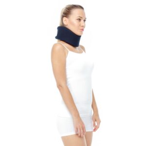 Orx-B202 Dampigo Ortex Destekli Sünger Boyunluk - Beyaz ve Siyah Renk seçeneğiyle gösteriliyor.