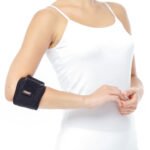 ORX-D44 Neopren Epikondilit Bandajı, siyah renkli tenisçi/golfçü dirseği bandı