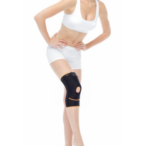 Orlex ORX-DZ13 patella ve ligament destekli dizlik siyah renkli, diz kapağı ve bağ yaralanmaları için ortopedik koruma