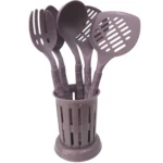 Stillo Prizma Servis Seti ve Standı koyu lila STL-DS5516