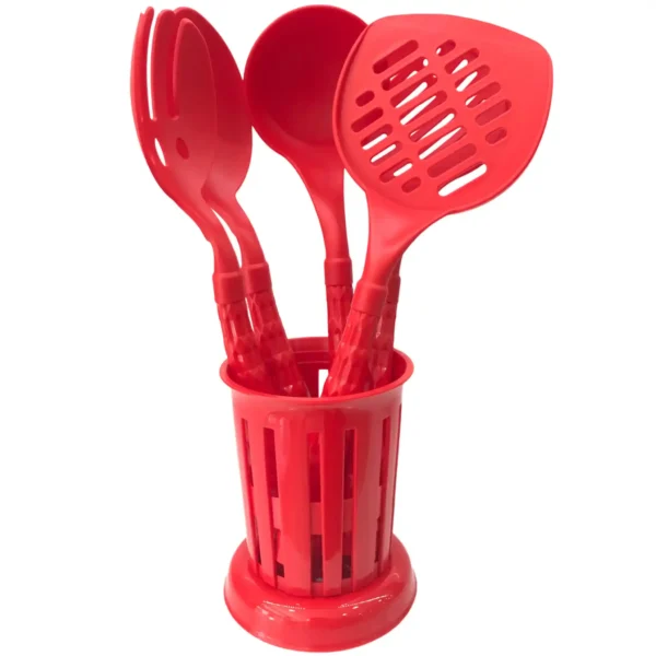 Stillo Prizma Servis Seti ve Standı Kırmızı STL-DS5516