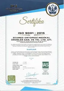ISO 9001:2015 Sertifikası