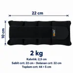 2 kg Çelik Ağırlık – Ölçüler ve Cırt Bilgisi