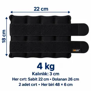 4 kg Çelik Ağırlık – Ölçüler ve Cırt Bilgisi