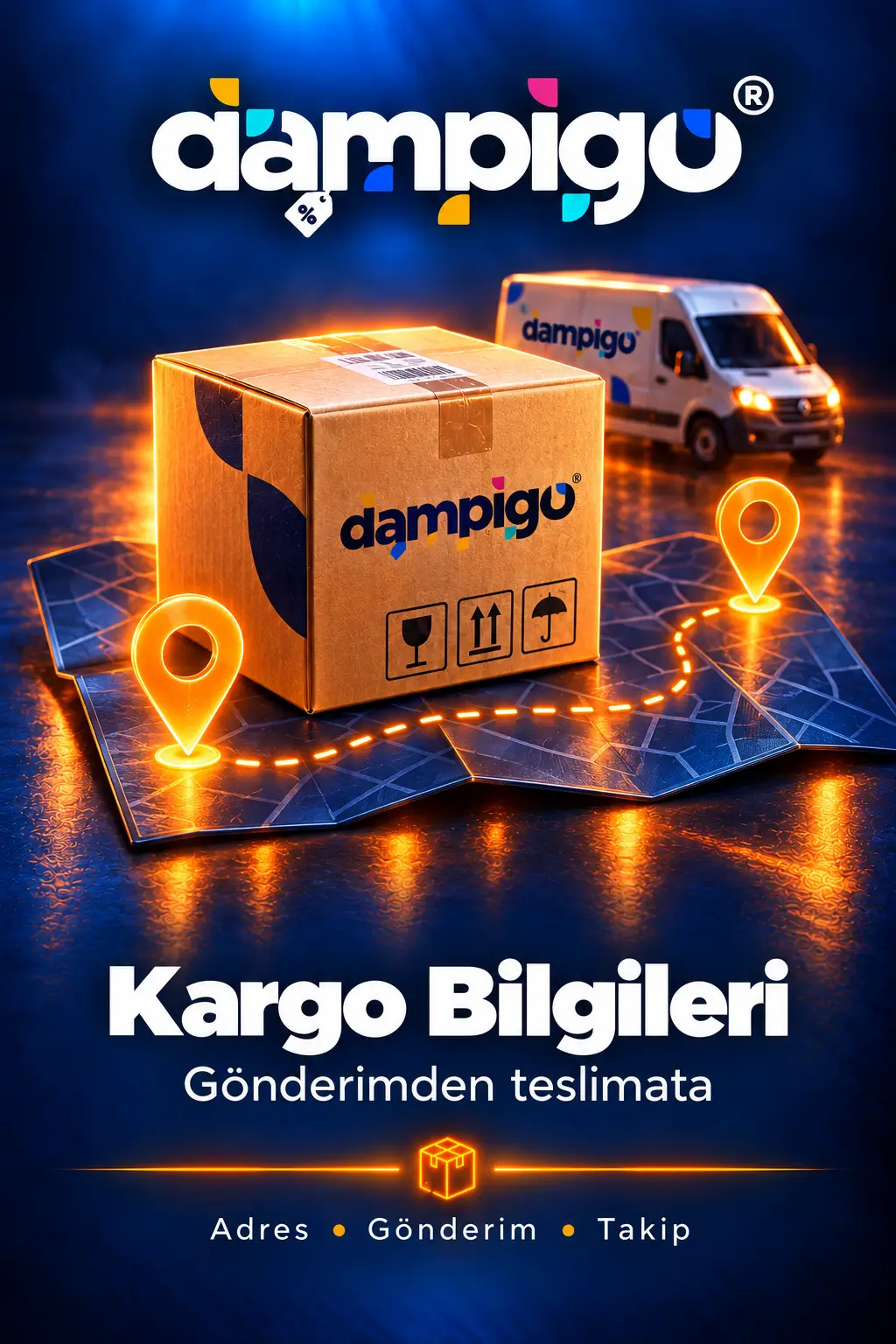 Dampigo Kargo Bilgileri hizmet kartı