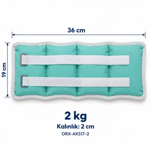 2 kg Kum Ağırlık – Ölçüler