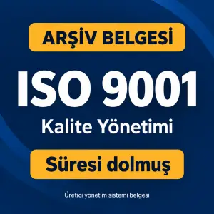 ISO 9001 — Kalite Yönetimi — Arşiv